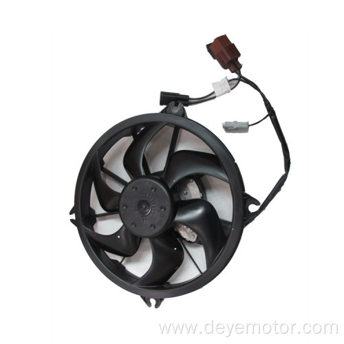 1253.N8 Cooling fan with radiator for Peugeot 407